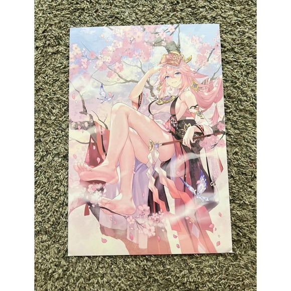 COPY - Genshin Impact Yae Miko Anime 7 Piece Poster Set - Picture 6 of 7